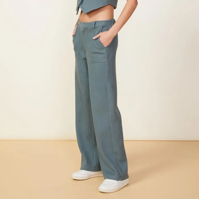 MONROW PANTS Brushed Thermal Patch Pocket Pant Green Grey 8211 Shop
