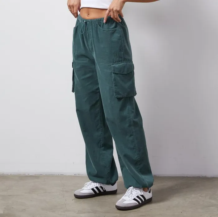 MONROW PANTS Mini Corduroy Parachute Pant Cactus 8211 Shop