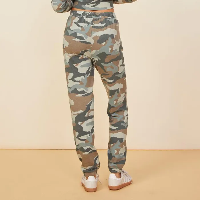 MONROW SWEATS Camo Oversized Sweat Green Grey 8211 Shop