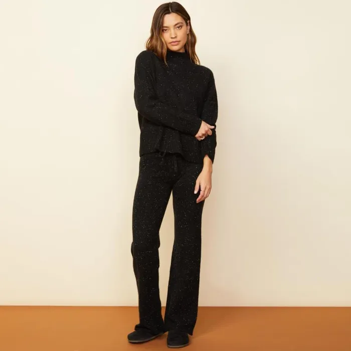 MONROW SWEATS Cashmere Neps Lounge Sweats Black 8211 Shop