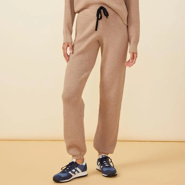 MONROW SWEATS Soft Knit Waffle Oversized Sweats Barley 8211 Shop