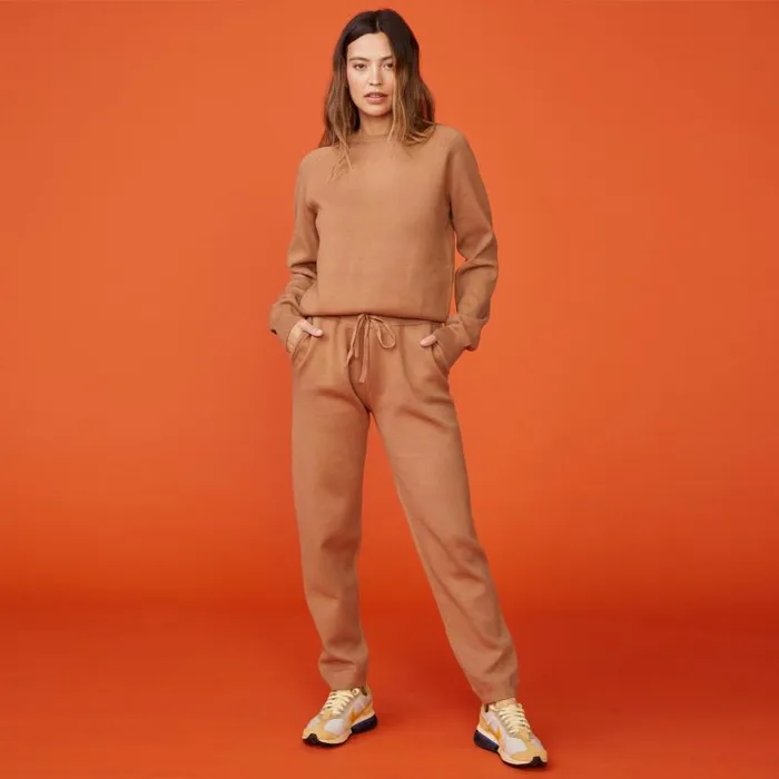 MONROW SWEATS Soft Sweater Knit Cuffed Jogger Doe 8211 Shop