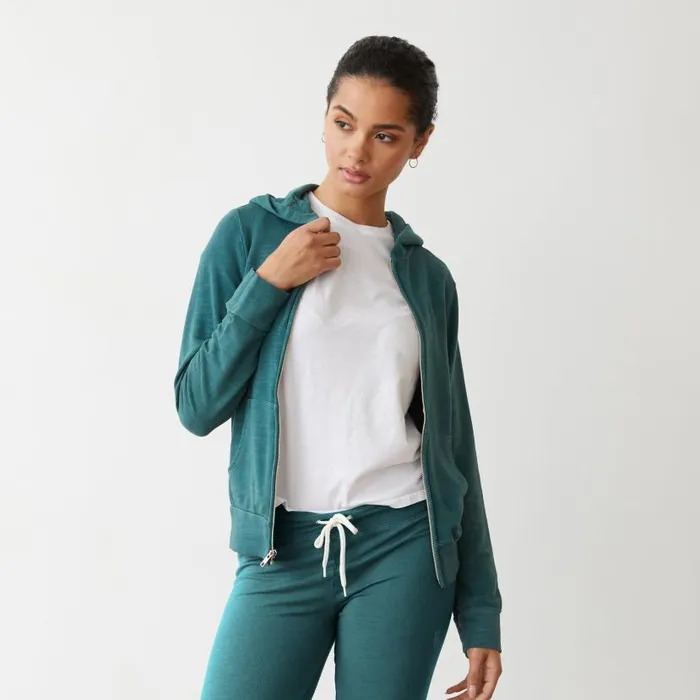 MONROW SWEATSHIRTS Supersoft Zip Up Hoody Cactus 8211 Shop