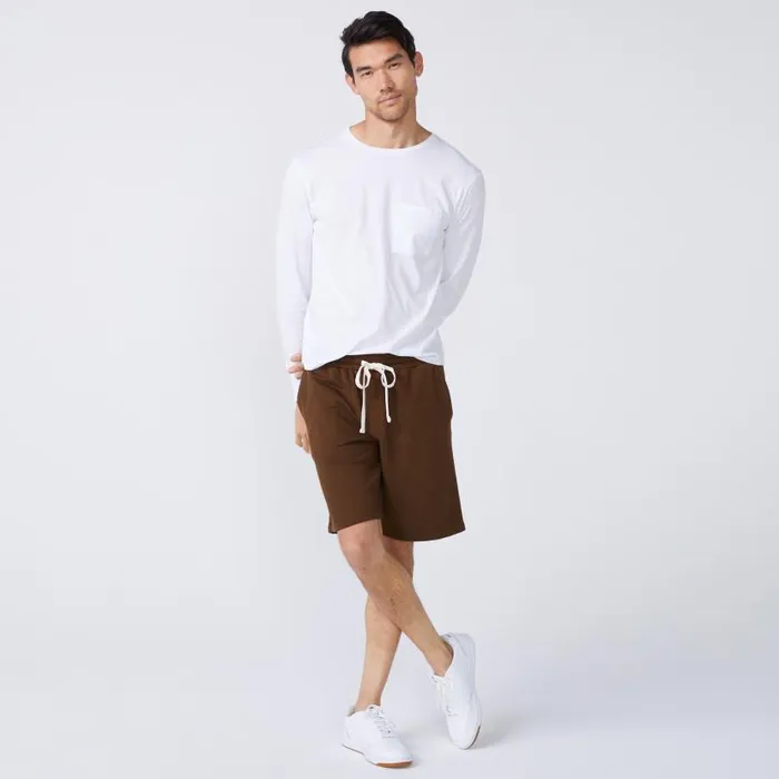 MONROW VIEW ALL Long Sleeve Pocket Crew White 8211 Shop