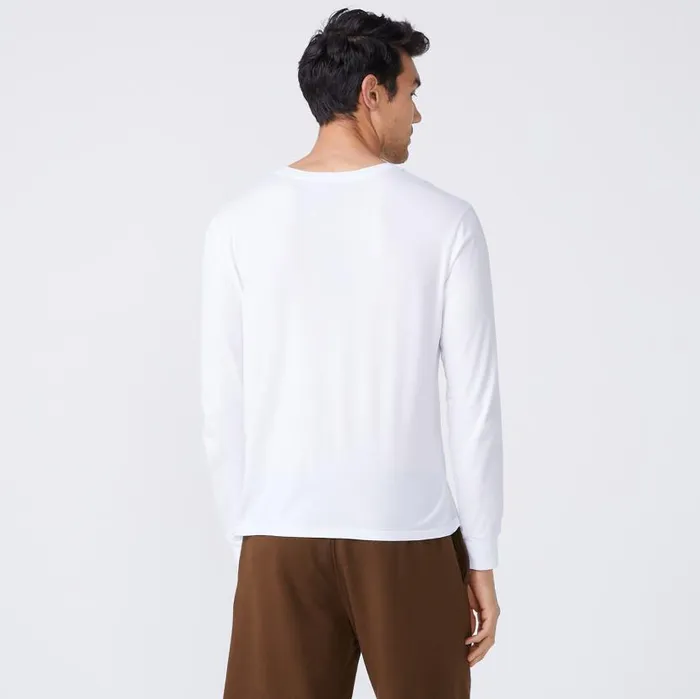 MONROW VIEW ALL Long Sleeve Pocket Crew White 8211 Shop