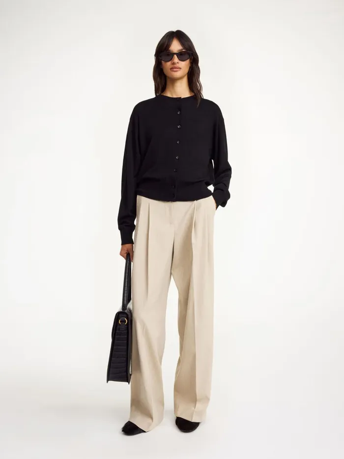 Montie Cardigan Black Women By Malene Birger Knitwear