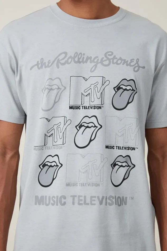 Mtv X Rolling Stones Loose Fit TShirt Lcn Bra Blue Hazerepeat Men Cotton On Tees and Tanks Mtv X Rolling Stones Loose Fit TShirt Lcn Bra Blue Hazerepeat Men Cotton On Tees and Tanks