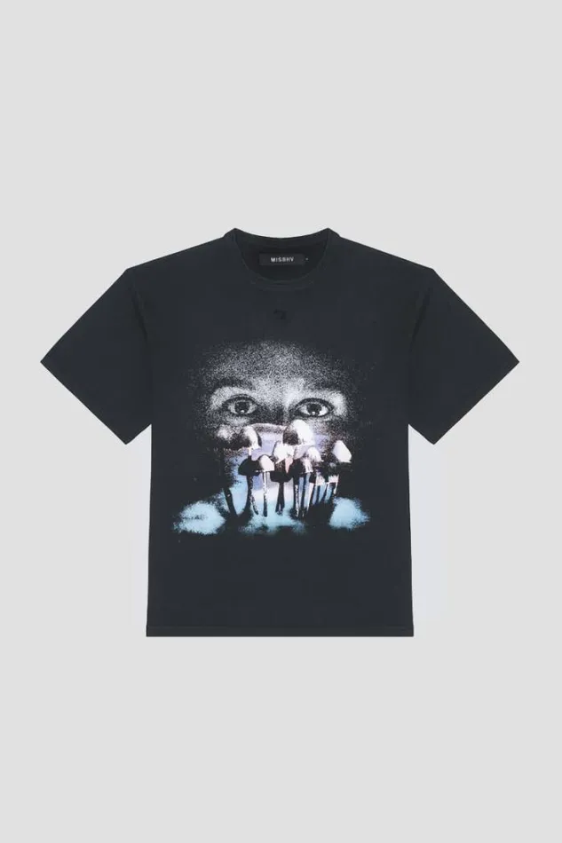 Mush TShirt Washed Black WomenMen MISBHV TShirts