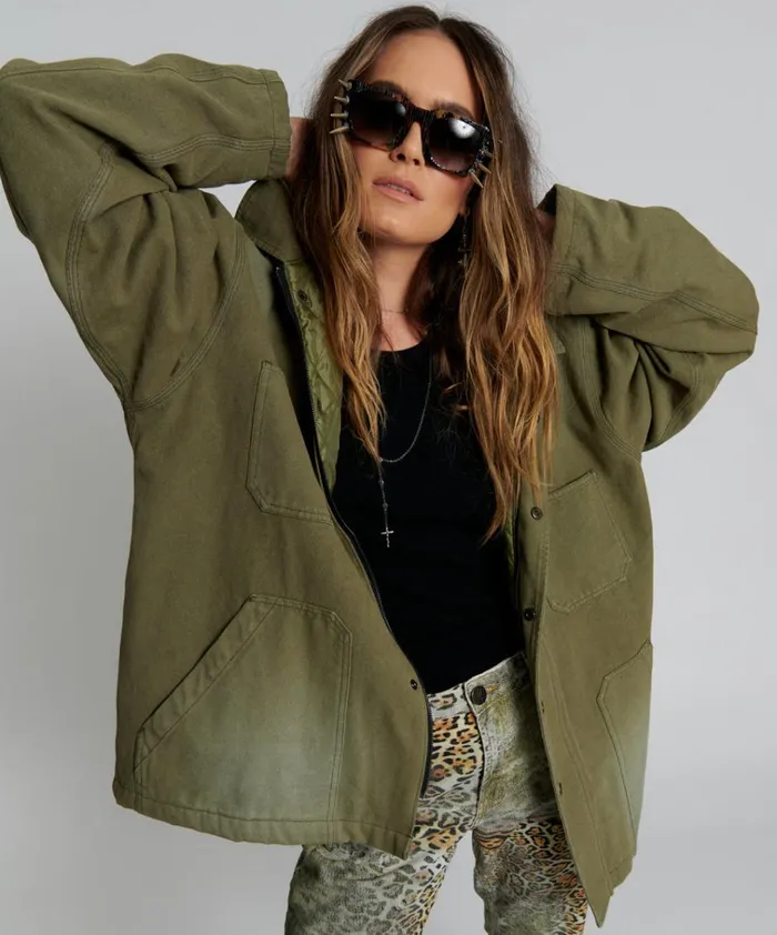 MY BOYFRIENDS JACKET KHAKI Women One Teaspoon Jackets MY BOYFRIENDS JACKET KHAKI Women One Teaspoon Jackets