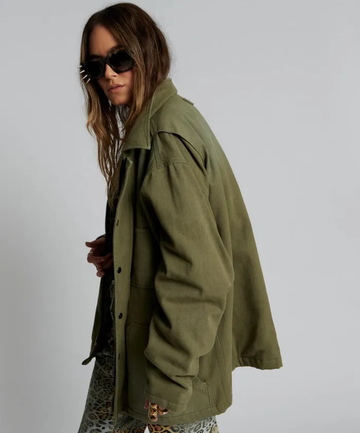MY BOYFRIENDS JACKET KHAKI Women One Teaspoon Jackets MY BOYFRIENDS JACKET KHAKI Women One Teaspoon Jackets