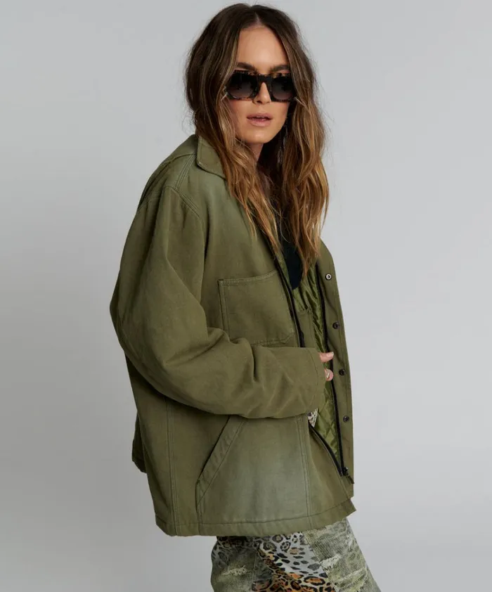 MY BOYFRIENDS JACKET KHAKI Women One Teaspoon Jackets MY BOYFRIENDS JACKET KHAKI Women One Teaspoon Jackets
