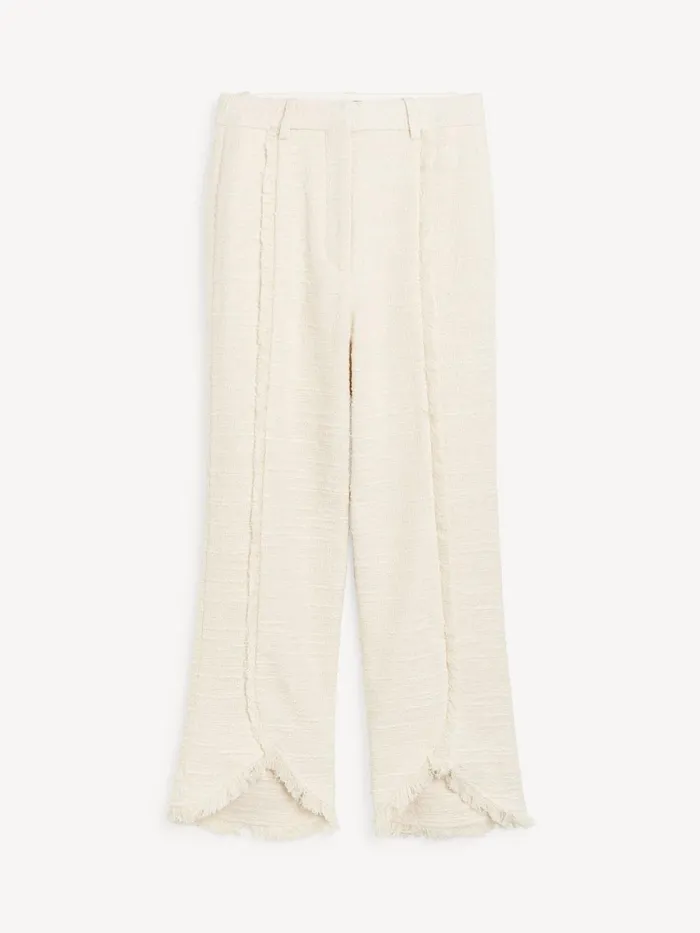 Nadihas HighWaist Trousers Soft White Women By Malene Birger Trousers