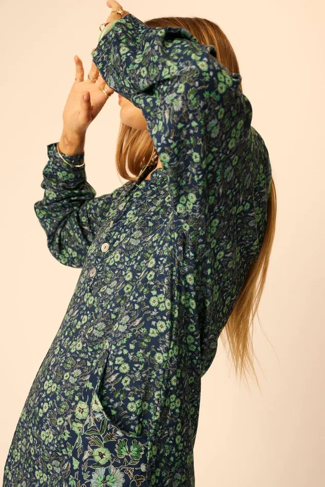 Natalie Martin APRS SWIM SHIRT Petite Fleur Marine Shop Coverups