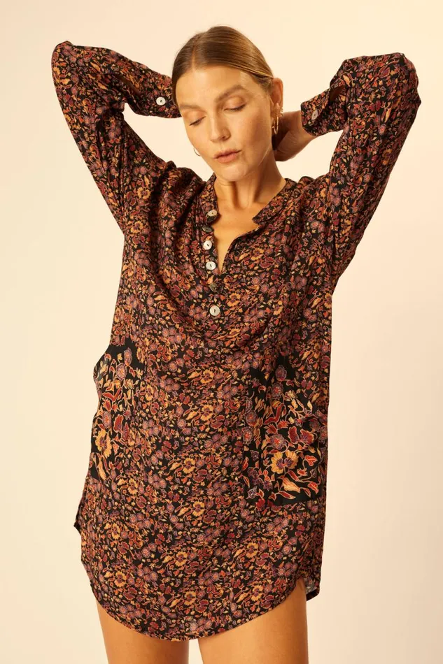 Natalie Martin APRS SWIM SHIRT Petite Fleur Noire Shop Coverups