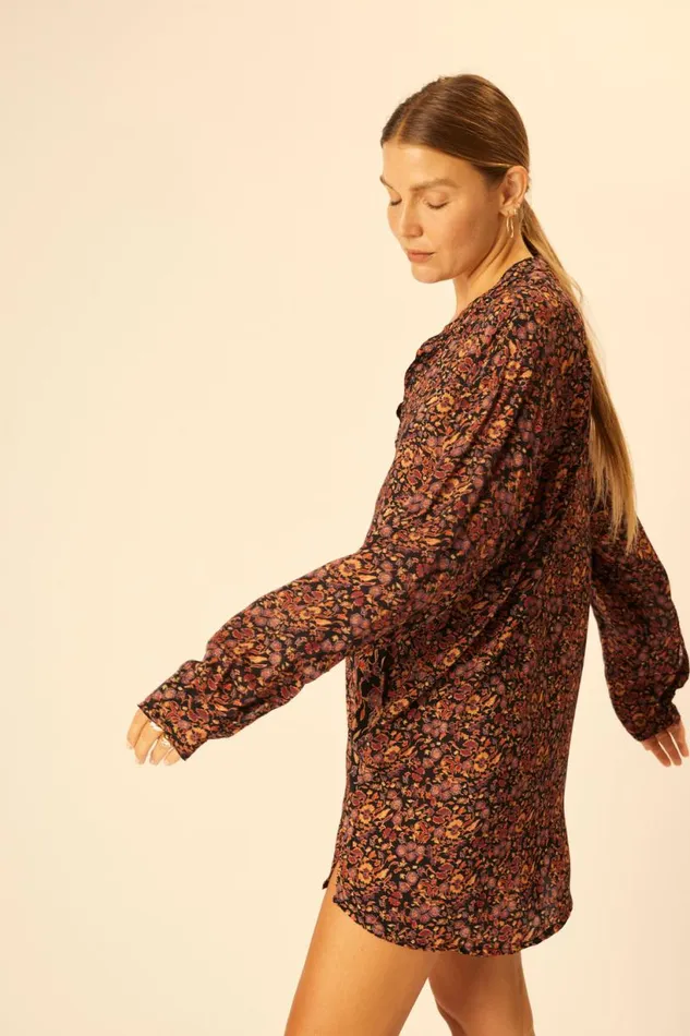 Natalie Martin APRS SWIM SHIRT Petite Fleur Noire Shop Coverups