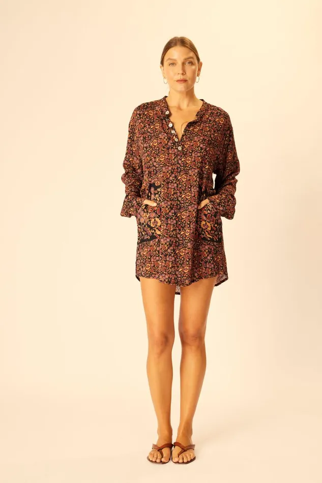 Natalie Martin APRS SWIM SHIRT Petite Fleur Noire Shop Coverups