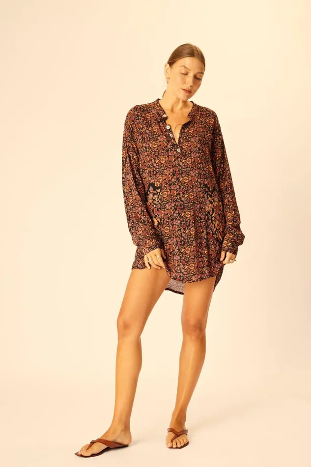 Natalie Martin APRS SWIM SHIRT Petite Fleur Noire Shop Coverups