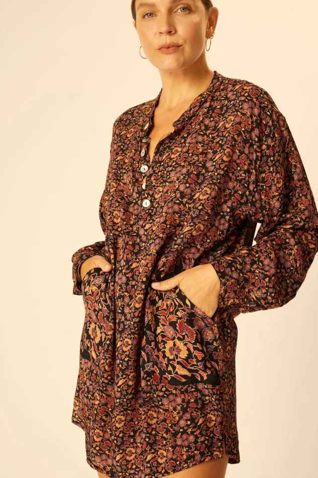Natalie Martin APRS SWIM SHIRT Petite Fleur Noire Shop Coverups