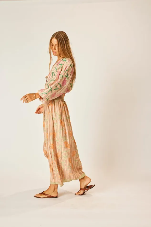 Natalie Martin BELLA SKIRT Chamomile Apricot Shop Bottoms