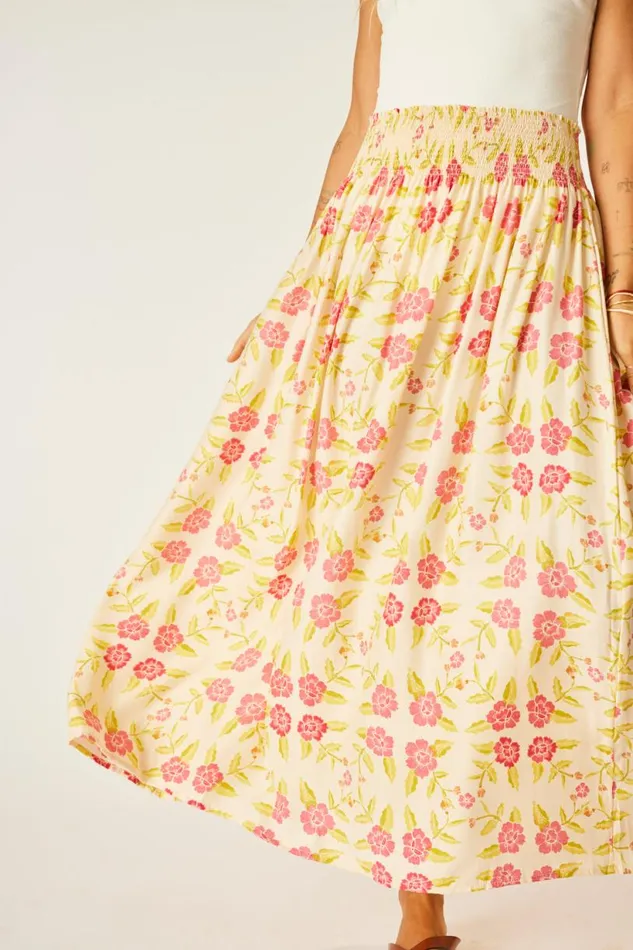 Natalie Martin BELLA SKIRT Prairie Dusty Crimson Shop Bottoms