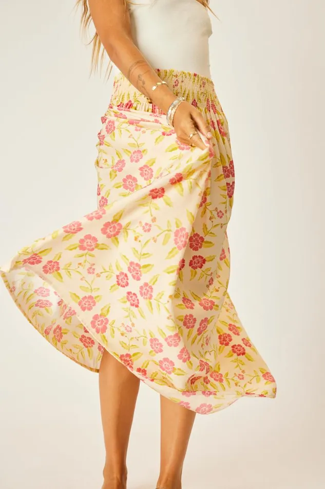 Natalie Martin BELLA SKIRT Prairie Dusty Crimson Shop Bottoms