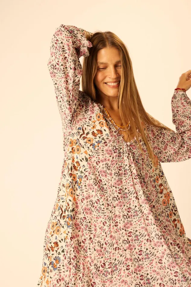Natalie Martin FIORE SHORT DRESS Petite Fleur Rose Shop Dresses