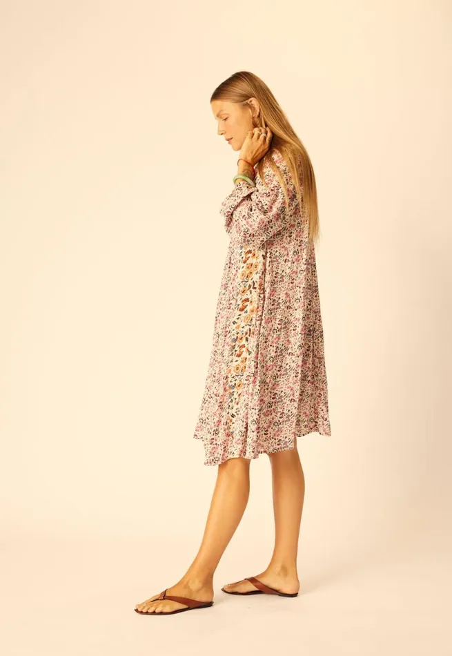 Natalie Martin FIORE SHORT DRESS Petite Fleur Rose Shop Dresses