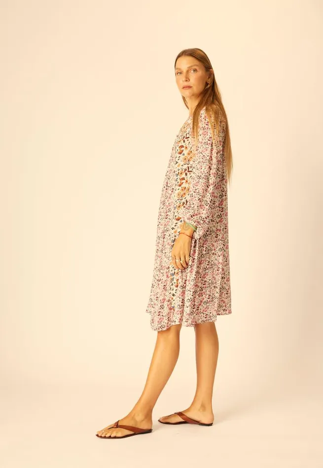 Natalie Martin FIORE SHORT DRESS Petite Fleur Rose Shop Dresses