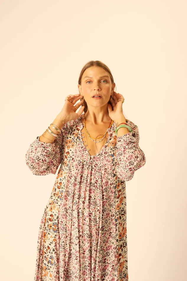 Natalie Martin FIORE SHORT DRESS Petite Fleur Rose Shop Dresses