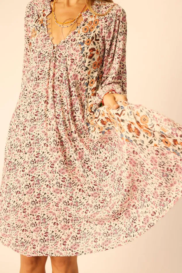 Natalie Martin FIORE SHORT DRESS Petite Fleur Rose Shop Dresses