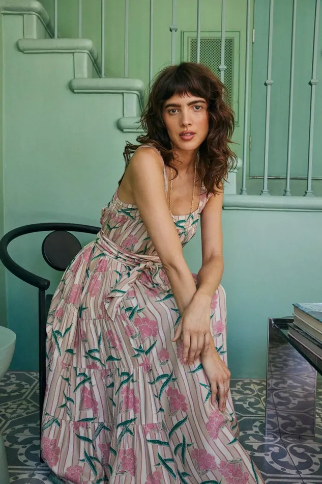 Natalie Martin JASMINE MAXI Chamomile Rose Shop Dresses