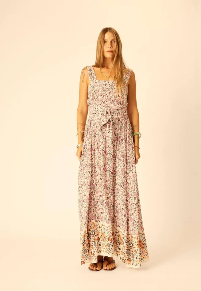 Natalie Martin JASMINE MAXI Petite Fleur Aubergine Shop Dresses