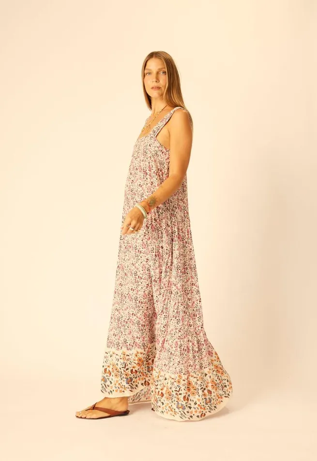 Natalie Martin JASMINE MAXI Petite Fleur Aubergine Shop Dresses