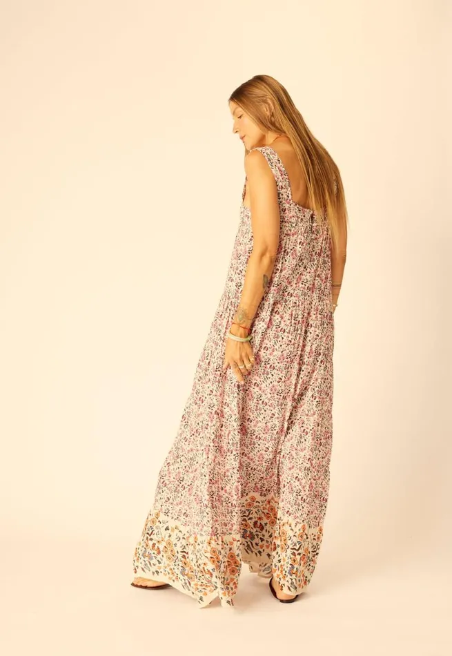 Natalie Martin JASMINE MAXI Petite Fleur Aubergine Shop Dresses