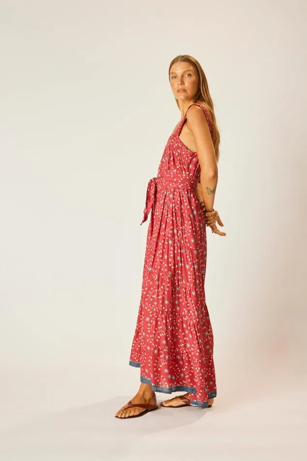 Natalie Martin JASMINE MAXI Pinwheel Barn Red Shop Dresses