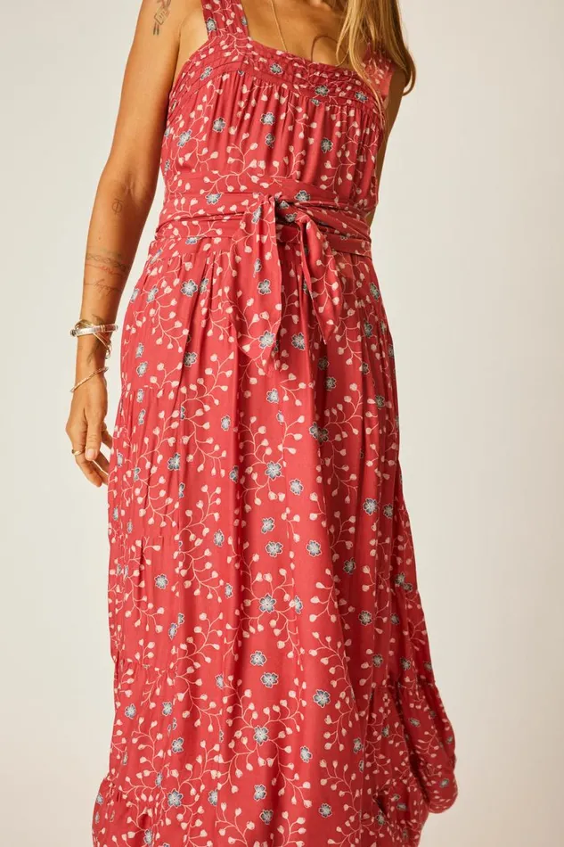 Natalie Martin JASMINE MAXI Pinwheel Barn Red Shop Dresses
