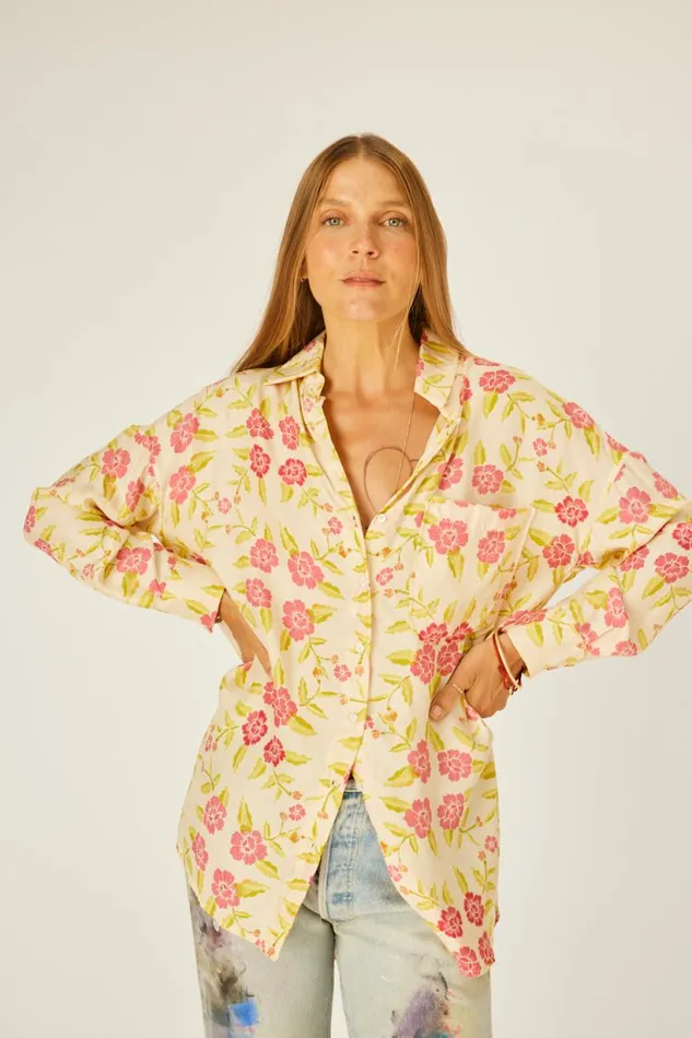 Natalie Martin JENNIFER SHIRT Prairie Dusty Crimson Shop Tops