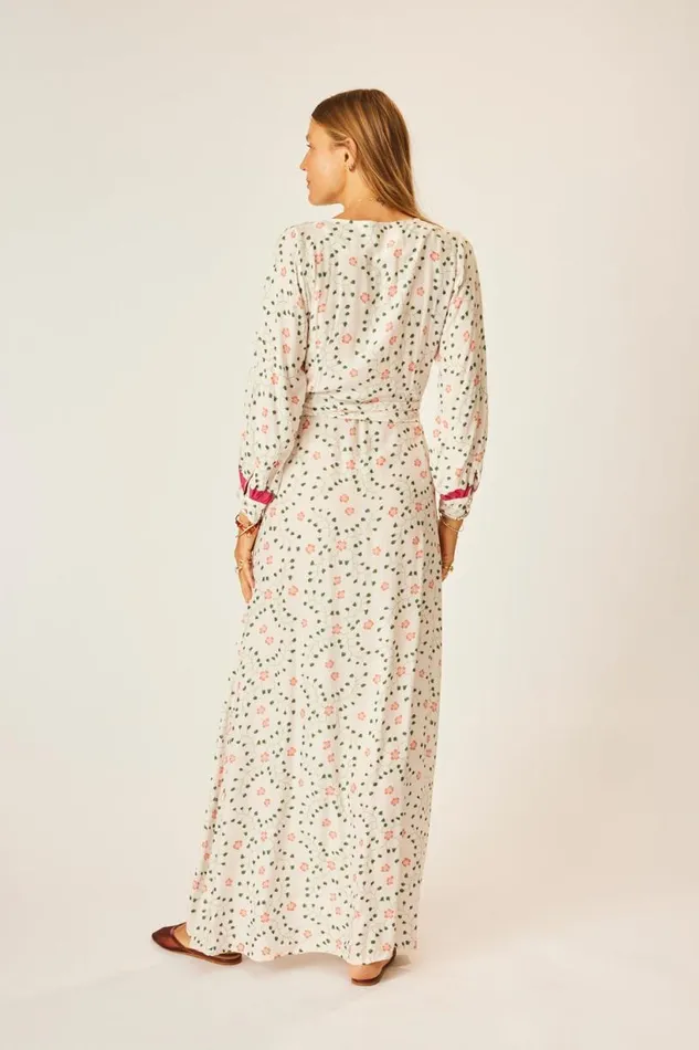Natalie Martin KATE LONG SLEEVE MAXI Pinwheel Cotton Shop Dresses