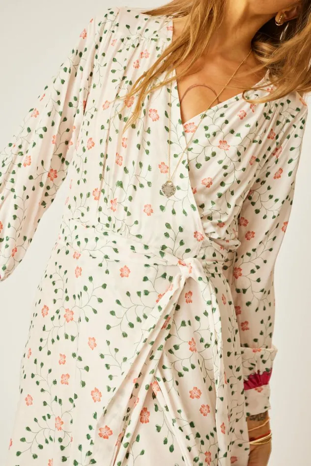 Natalie Martin KATE LONG SLEEVE MAXI Pinwheel Cotton Shop Dresses