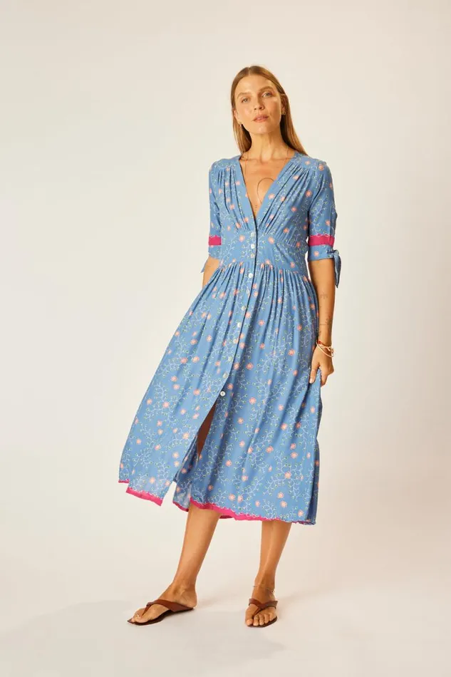 Natalie Martin LAYLA DRESS Pinwheel Denim Shop The Family Martin