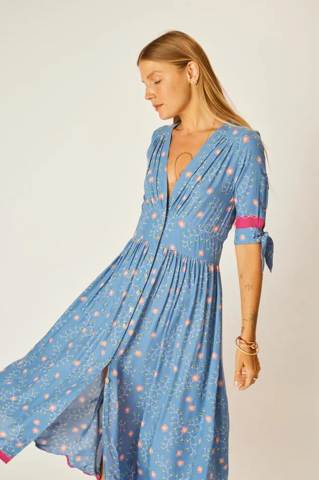 Natalie Martin LAYLA DRESS Pinwheel Denim Shop The Family Martin