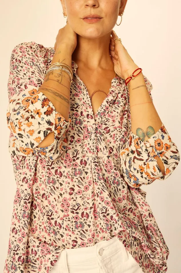 Natalie Martin REMY TOP Petite Fleur Rose Shop Tops