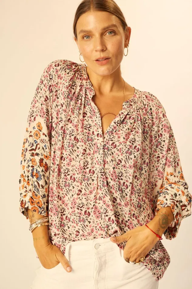 Natalie Martin REMY TOP Petite Fleur Rose Shop Tops