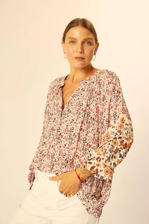 Natalie Martin REMY TOP Petite Fleur Rose Shop Tops