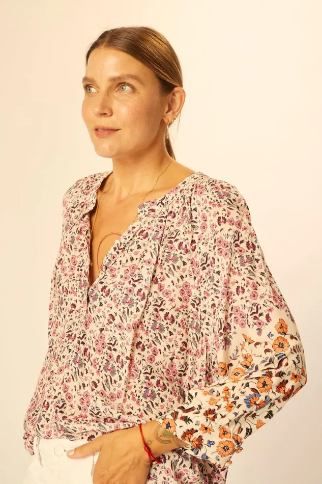 Natalie Martin REMY TOP Petite Fleur Rose Shop Tops