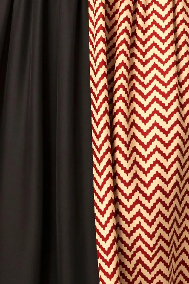 Natalie Martin SARONGSCARF Block Zigzag Noire Shop Coverups