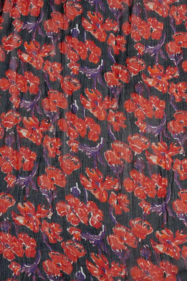 Natalie Martin SIENNA DRESS Chiffon Watercolor Print Onyx Shop Dresses