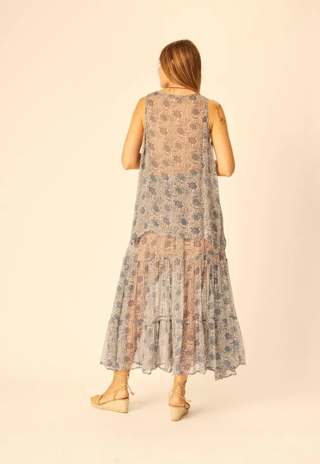 Natalie Martin SIERRA SKIRT Chiffon Snowflake Sea Shop Bottoms