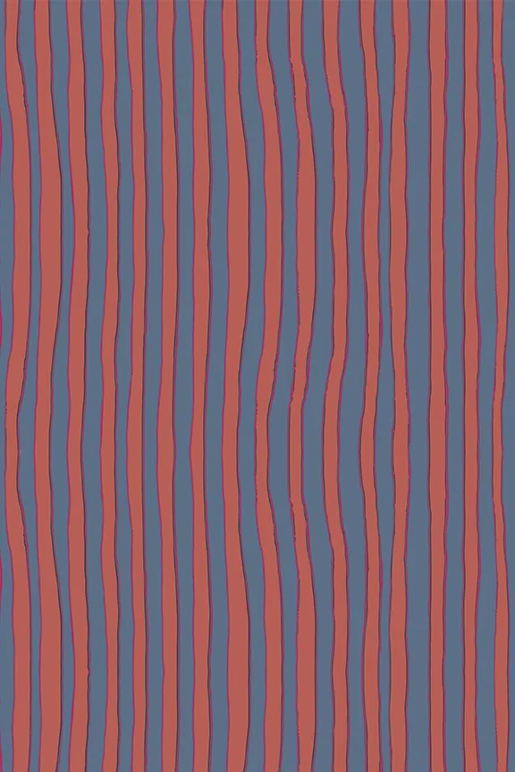 Natalie Martin TASH SHORT Batik Stripe Blood Orange Shop Bottoms