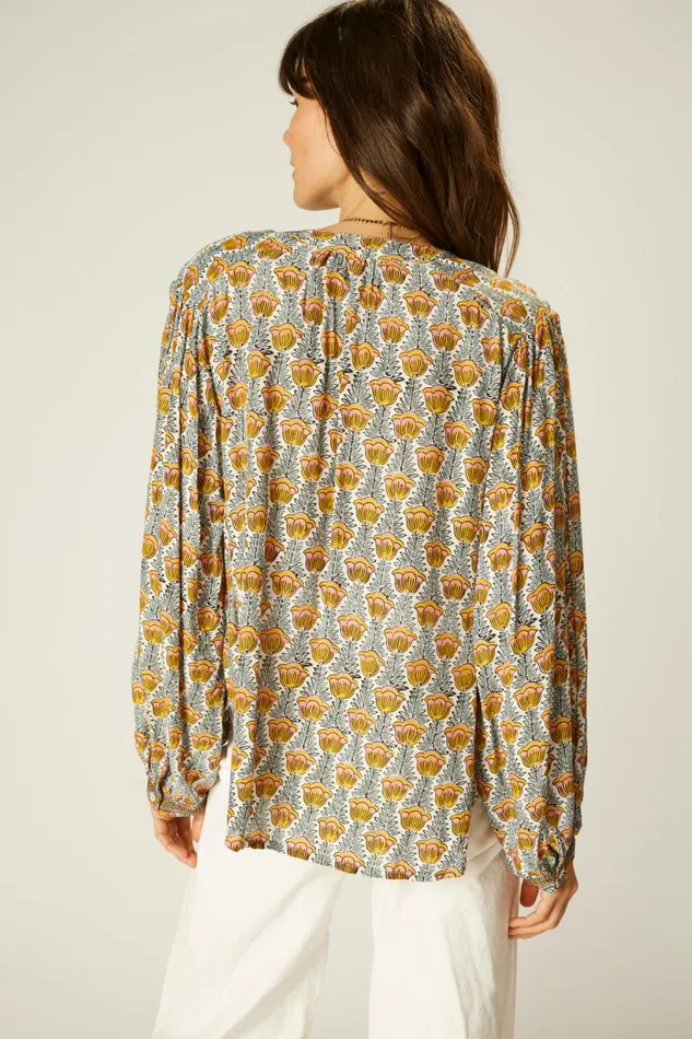 Natalie Martin TOLAN SHIRT Tulip French Blue Shop Tops